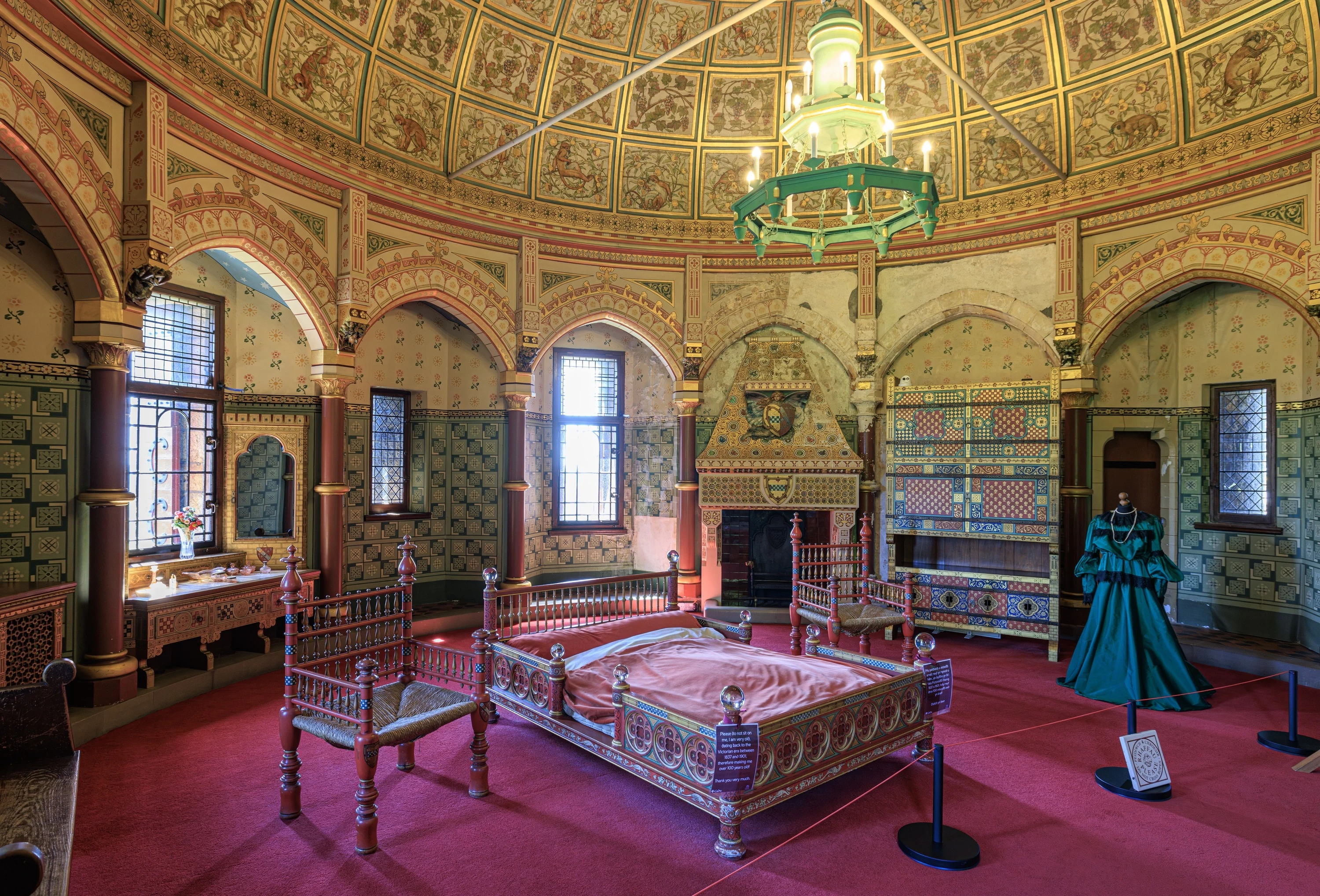 Lady Bute's bedroom in Castell Coch