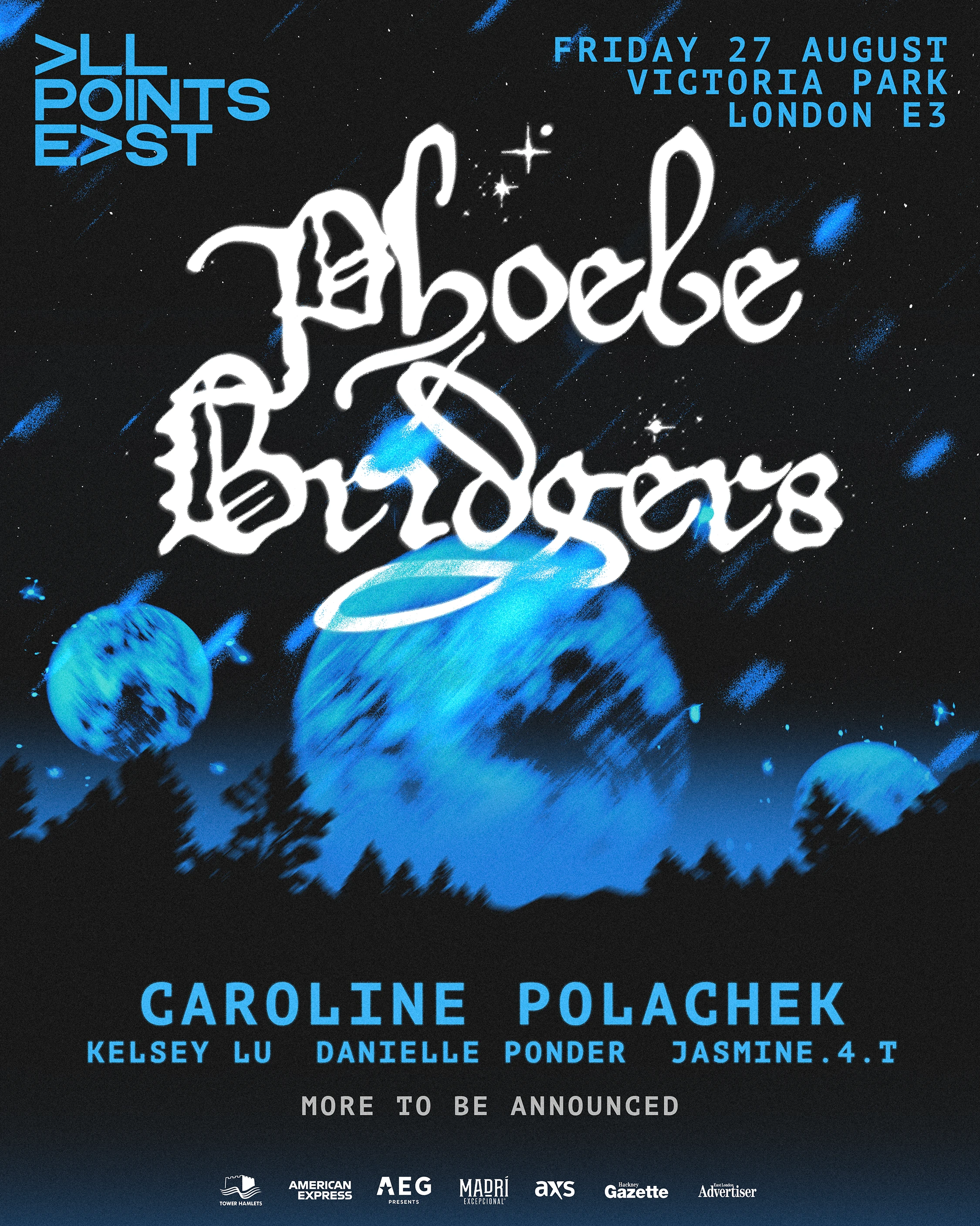Poster for Phoebe Bridgers at All Points East 