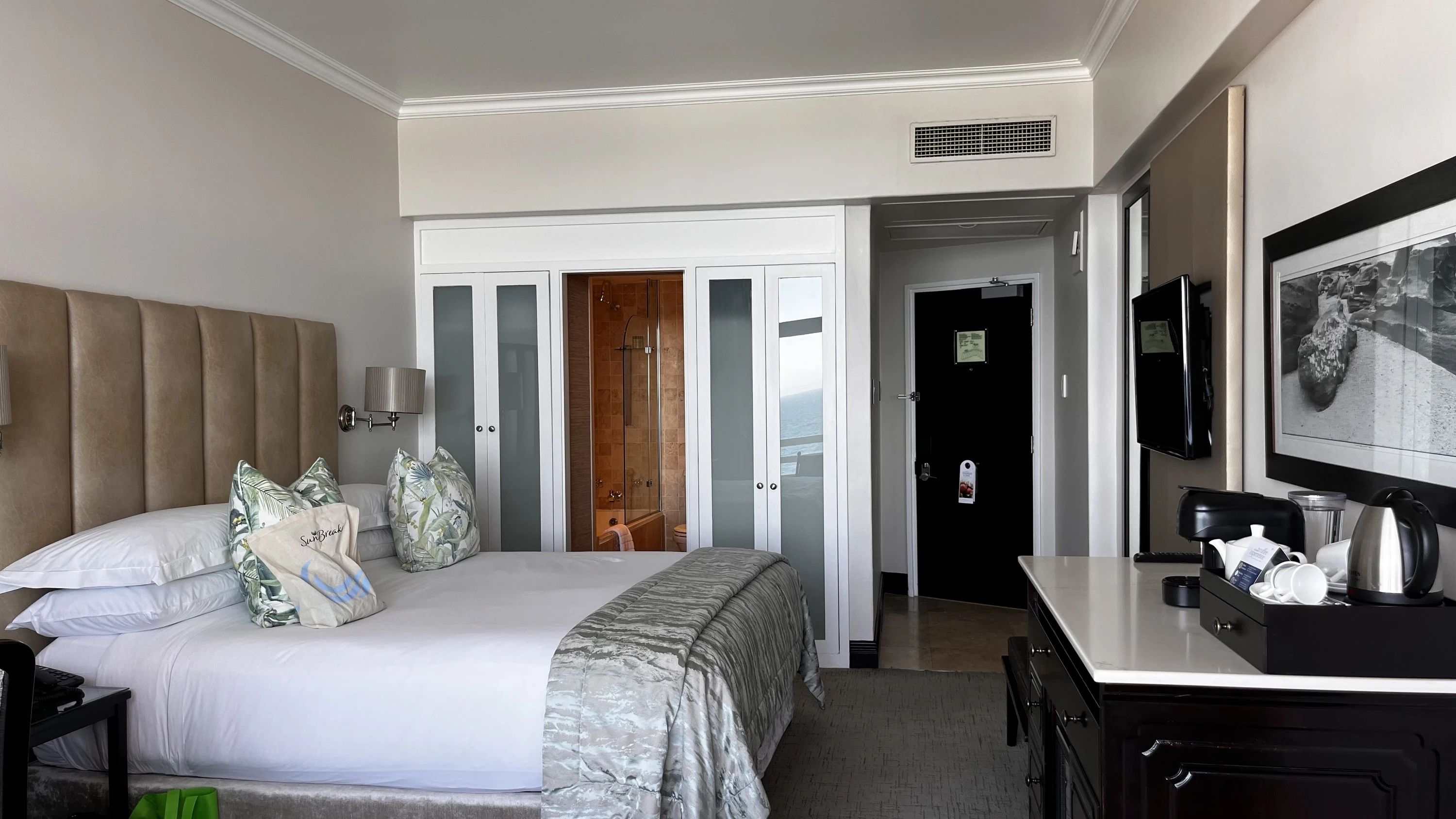 Our room at Beverly Hills, the uMhlanga base for two packed days exploring Durban.