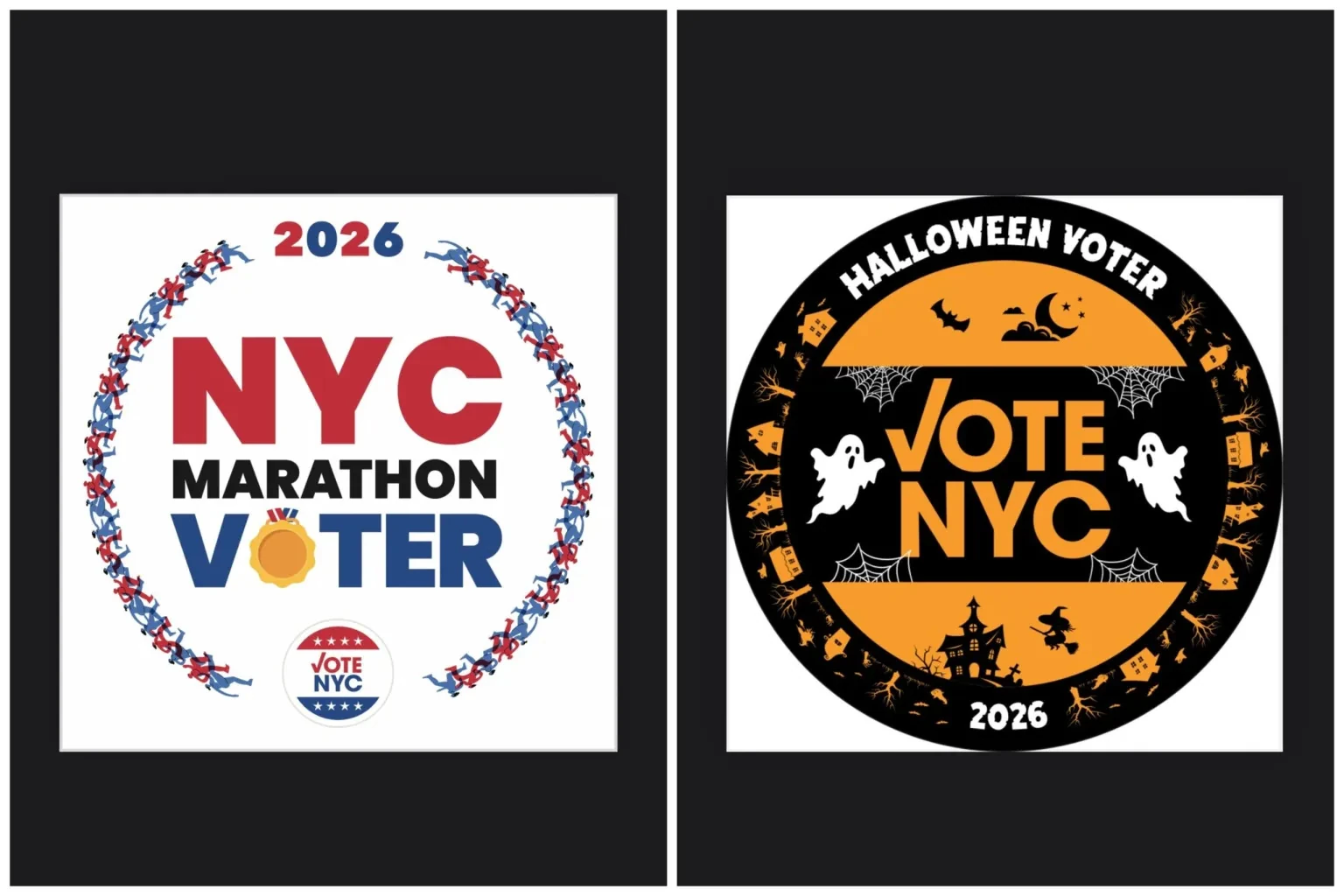 Early voting stickers.