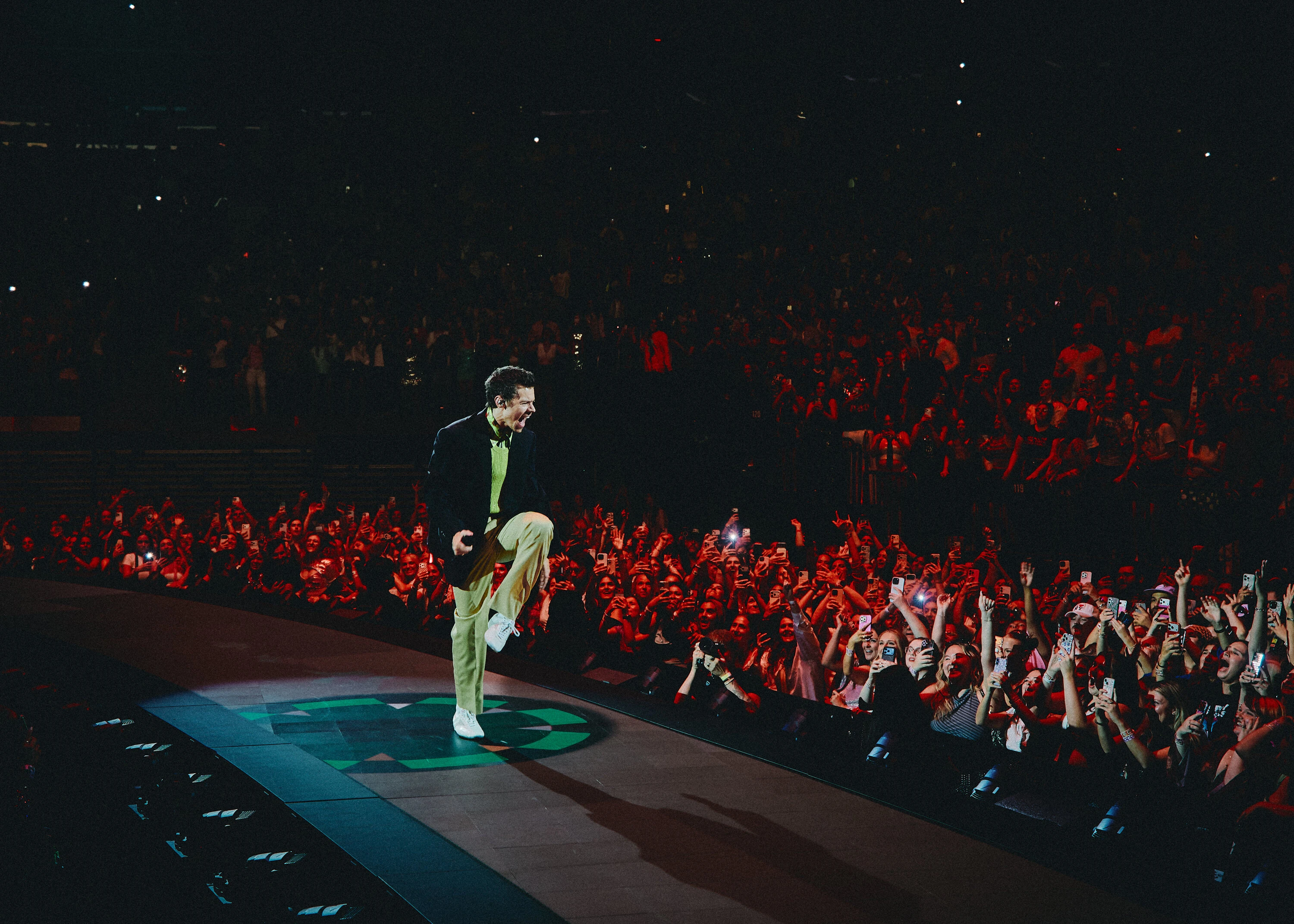 Harry Styles performing during his NYC residency at Madison Square Garden