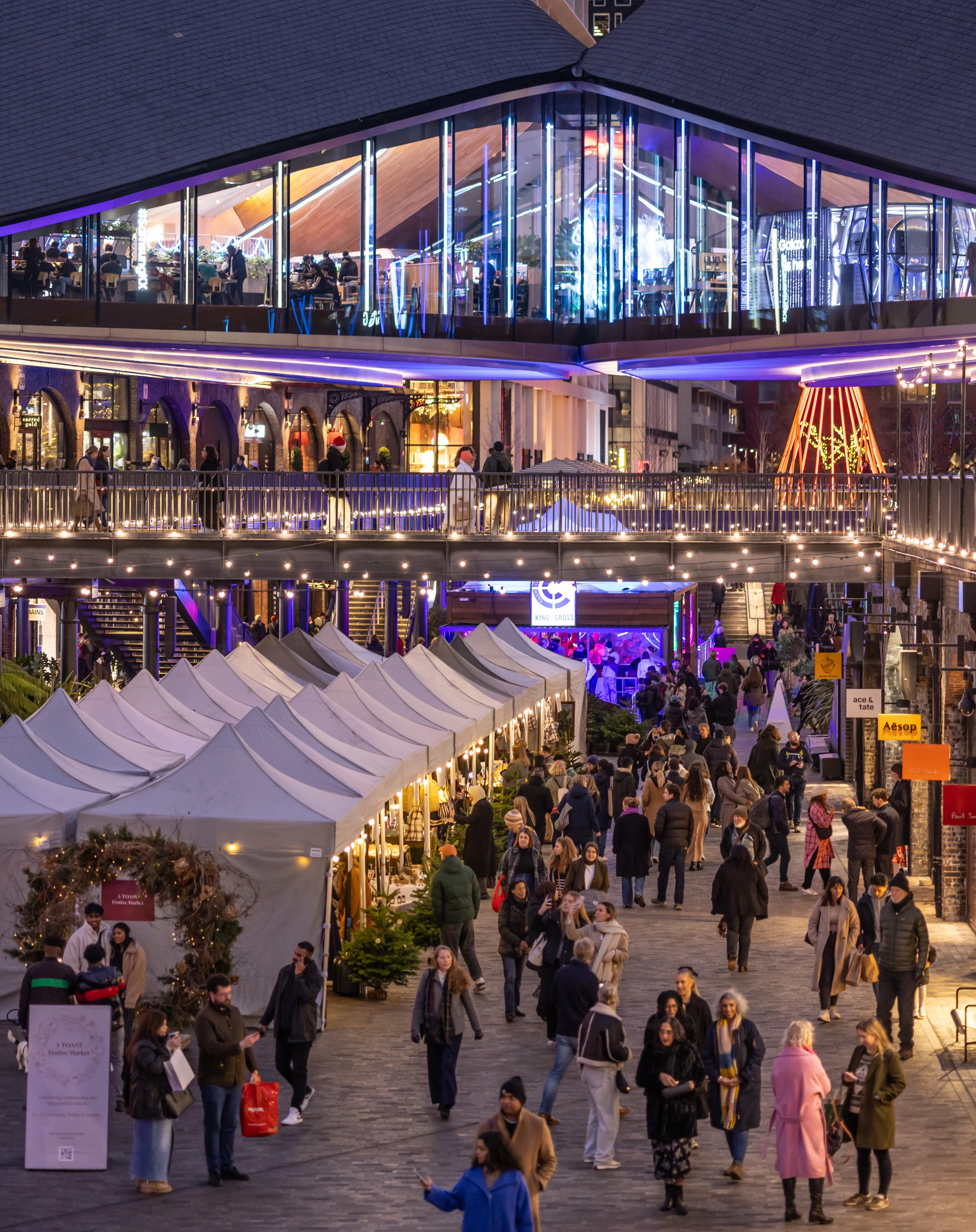 Toast Market, Coal Drops Yard, King's Cross at Christmas