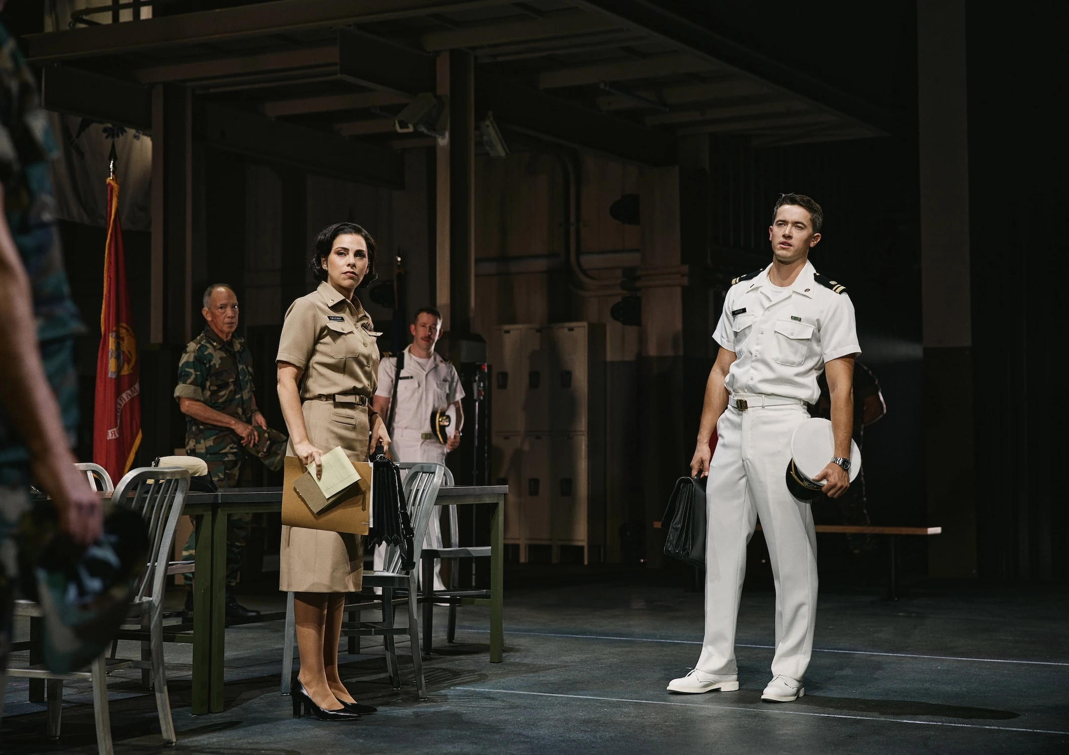 Krysta Rodriguez and Tom Blyth in A Few Good Men