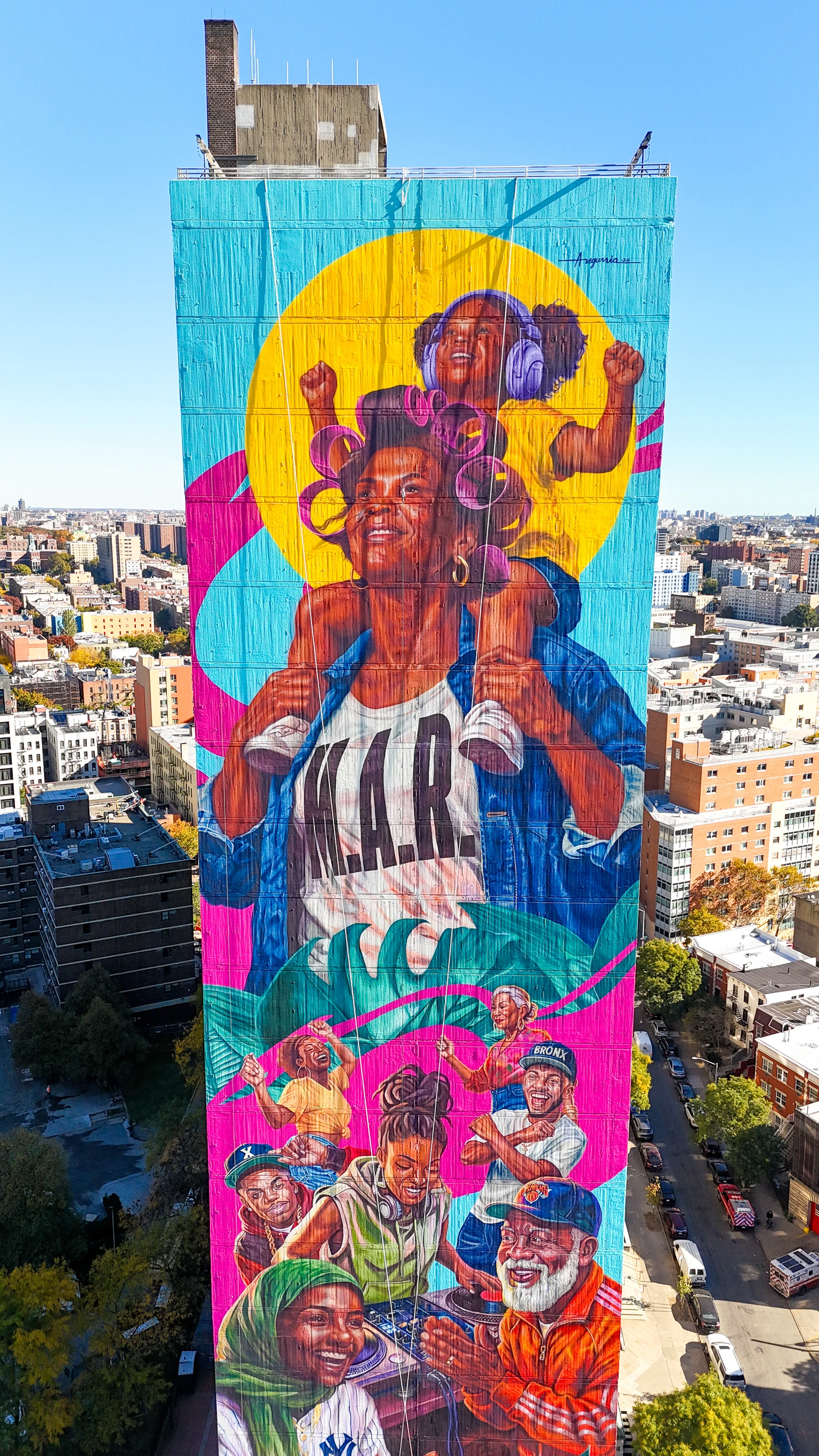 Mural by Nestor Omar Garcia in the South Bronx