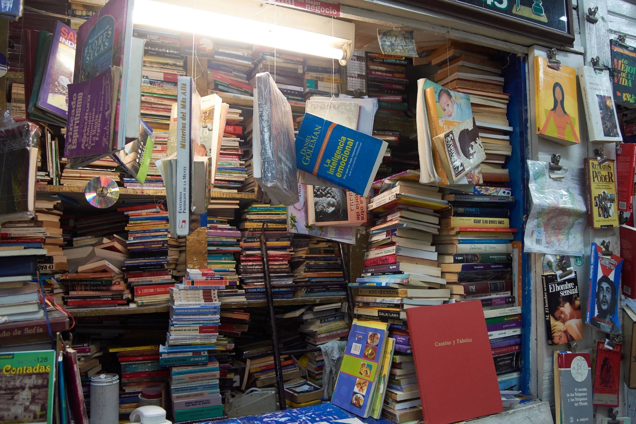 Old book store in the middle of Medellin