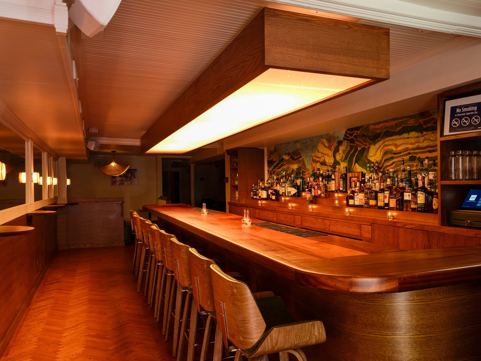 Inside of June Baby bar