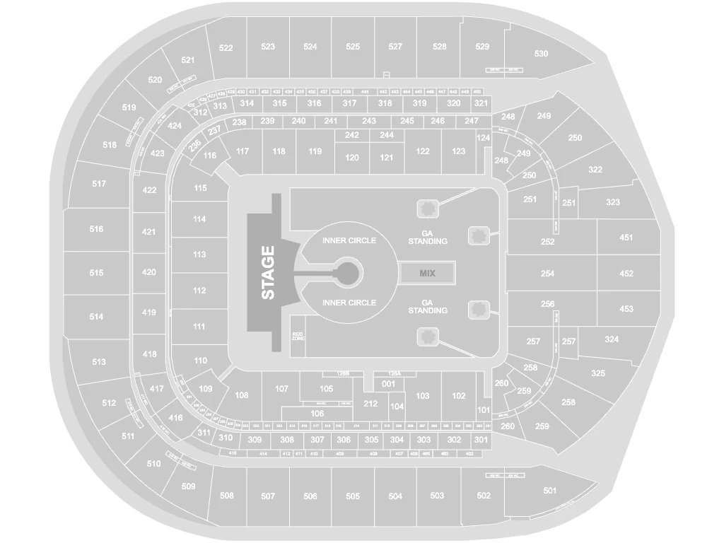 U2 seating plan for Tottenham Hotspur Stadium, June 2027