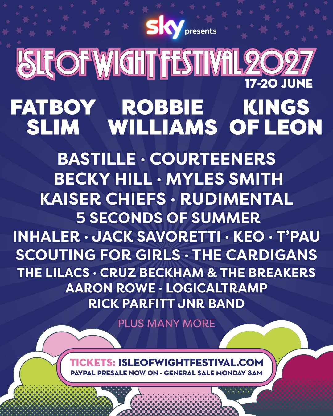 Lineup for 2027