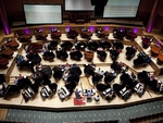 Lang Lang performs at the Massed Piano event