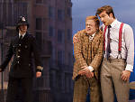 Owain Arthur (Francis Henshall) and Ben Mansfield (Stanley Stubbers)