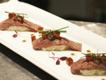 Wagyu beef nigiri at Dinings