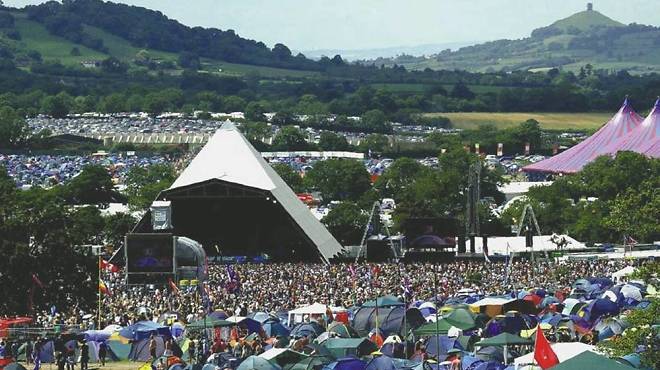 Glastonbury, the UK’s iconic festival (featuring an iconic UK downpour)