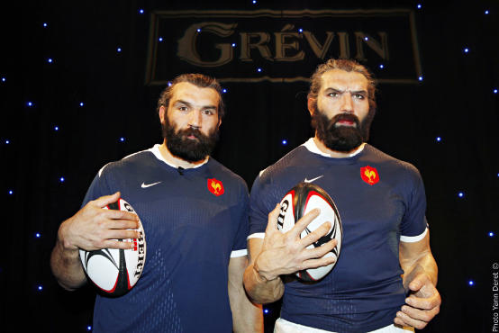 Sébastien Chabal au Musée Grévin, 75009 Paris.