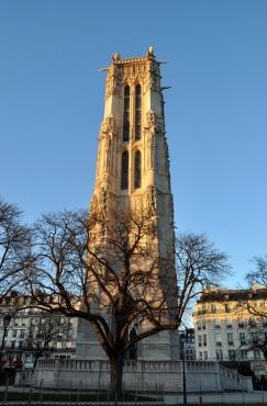 La Tour Saint-Jacques, dans le IVe arrondissement de Paris, Ile-de-France.