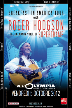 Roger Hodgson : "Breakfast in America Tour" à l'Olympia (Paris)