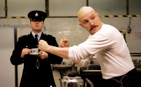 TEA AND ANTIPATHY Hardy asks if a guard wants one lump or two with his morning cuppa.