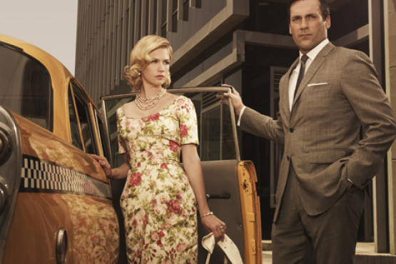 Betty and Don Draper of "Mad Men"