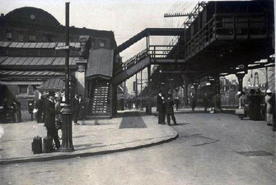 Atlantic Avenue elevated train station, ca.1895, v1972.2.59