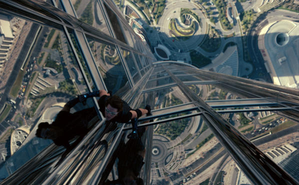 Tom Cruise in Mission: Impossible---Ghost Protocol