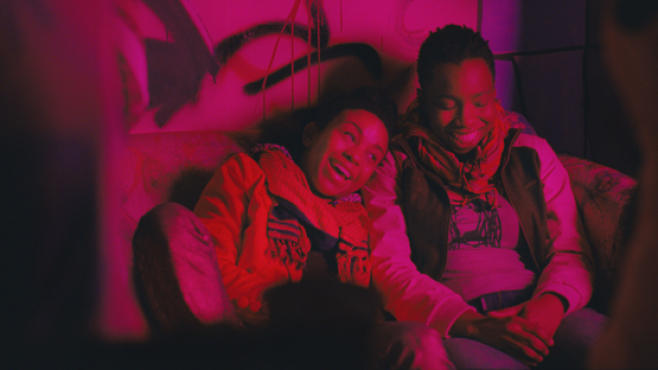 Aasha Davis, left, and Adepero Oduye in Pariah