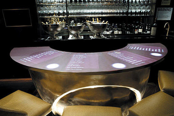 The interactive wine list