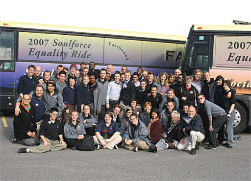 ON THE FREEDOM TRAIL Last year’s Equality Ride had more than 50 activists on board.