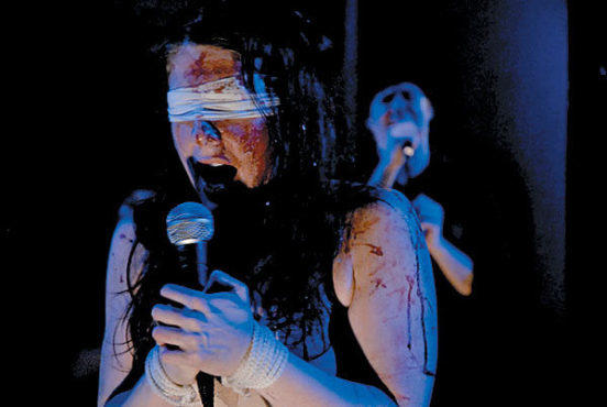 THE GREAT ESCAPISM Cheek tries to sing away her woes.