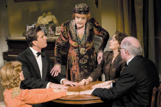 SHE BLINDED ME WITH SANCE Lansbury summons a ghost.