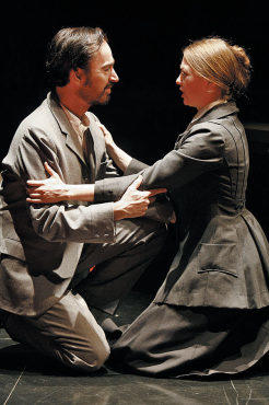 GAEL IN GAOL Prisoner Goodwin is embraced by cousin Emma O’Donnell.