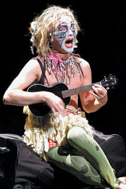 YOU MAKE ME UKE Mac strums along.