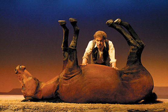 HORSE BACK Rea tries to roll his mount.