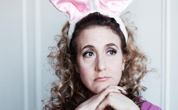PLAYBILL BUNNY Jenn Harris takes audiences down comedic rabbit holes.