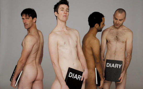 FLESH DANCE Sean Dorsey, center, drew from his own diary, along with those of others, for Uncovered.