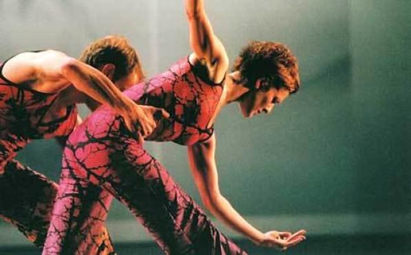 INNER STRENGTH Farmer, with Daniel Squire, performs Split Sides.