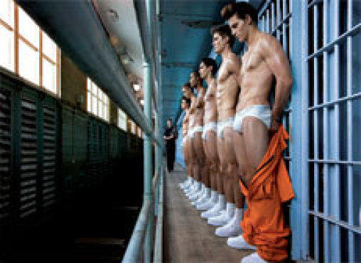 JAILHOUSE ROCKS A new ad campaign from C-IN2 turns tightie-whities into a porn-inspired fantasy.