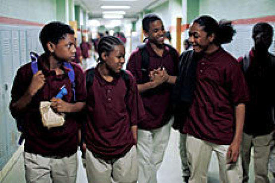LEARNING THE HARD WAY Crawford, Harrell, Wilds and McCullum get schooled