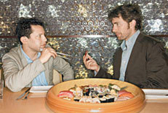 Sasha Issenberg (left) and Trevor Corson