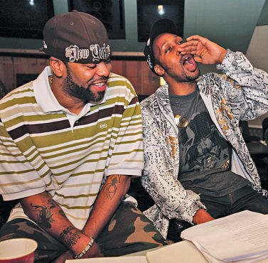 RZA (right) with Wu-Tang mate Method Man