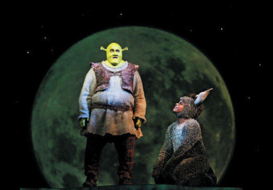OGRE AND OUT James, left, and Breaker get moony.