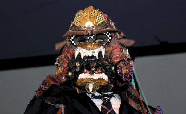 VOICES IN MY HEAD Hip-hop performance artist Rammellzee made a striking impression in “The Voice (After Mercedes McCambridge)” in May.