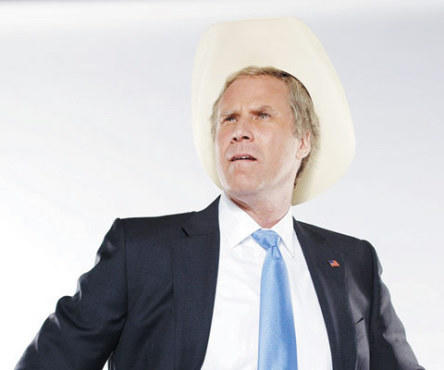 RODEO CLOWN The Cowboy President rides off into the sunset.