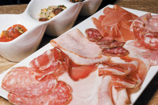 The chef's choice of salumi