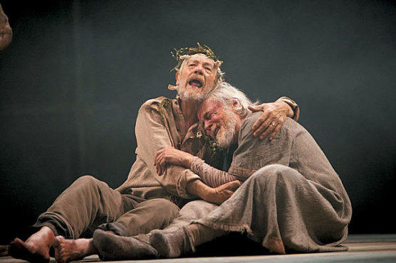 VISION QUEST McKellen, left, gives cold comfort to blinded William Gaunt.