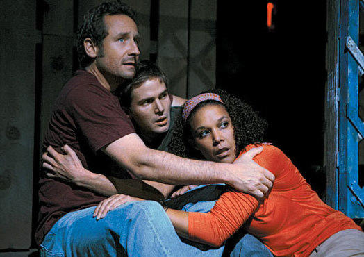 INNOCENTS ABROAD Robarts, Stahl-David and Powell, from left,  get a history lesson
