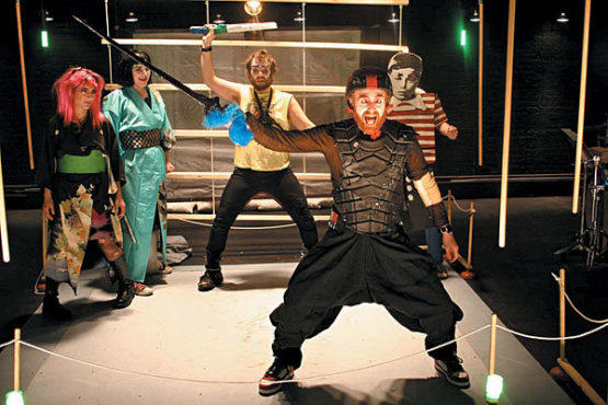 TURNING JAPANESE Jealous husband David Brooks, front, craves vengeance.