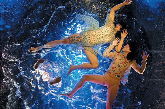 THE LIFE AQUATIC Fuerzabruta’s water babies paddle around.