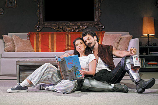LOVE CONQUERS ALL Sciorra, left, plans a trip with Aronov.