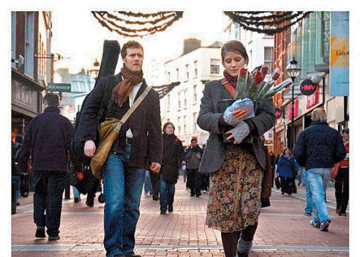 WITH A SONG IN THEIR HEARTS Glen Hansard, left, and Markta Irglov are united by music in Once.
