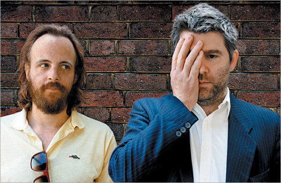 MATERIAL BOYS Pat Mahoney, left, and James Murphy stitch up a deluxe disco mix for the Fabriclive series.