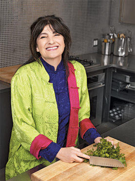 WHAT’S COOKING? Reichl hits the kitchen—and ponders deeper culinary matters.